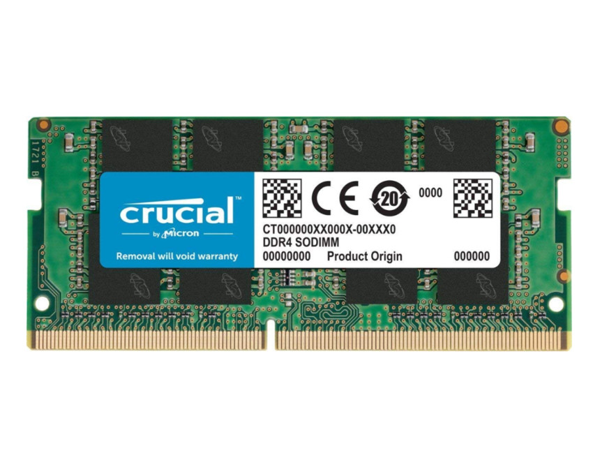 Crucial 8GB Single DDR4 2666 MT/s (PC4-21300) SR X8 SODIMM 260-Pin